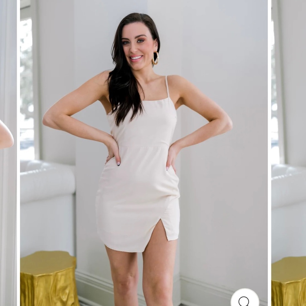 NWOT Small Nude Adjustable Dress